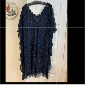 Beaded and chiffon dress